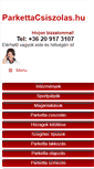 Mobile Screenshot of parkettacsiszolas.hu