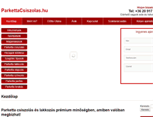 Tablet Screenshot of parkettacsiszolas.hu