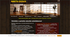 Desktop Screenshot of parkettacsiszolas.info